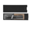 Set personnalisé stylo et roller en aluminium et acier inoxydable - Encre bleue Set personnalisé stylo et roller en aluminium et acier inoxydable - Encre bleue