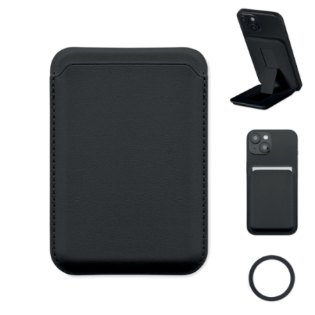 Porte-cartes personnalisé magnétique en cuir PU KARTA STAND