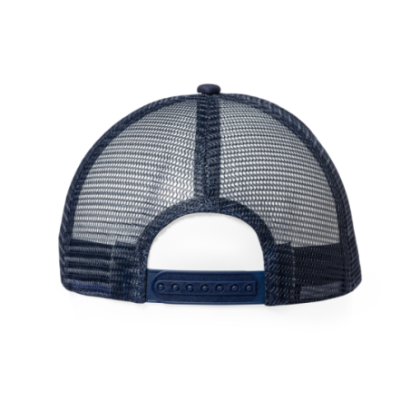 Casquette trucker personnalisable en polycoton avec son patch cousu pour sublimation - Flecher