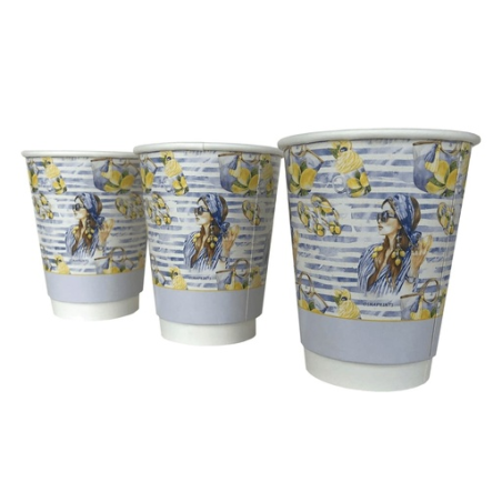 Gobelet en carton 100% personnalisé double paroi Made in Europe Ube