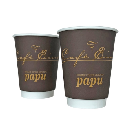 Gobelet en carton 100% personnalisé double paroi Made in Europe Ube