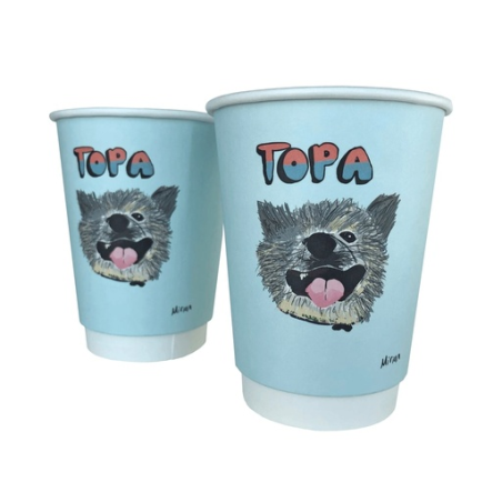 Gobelet en carton 100% personnalisé double paroi Made in Europe Ube