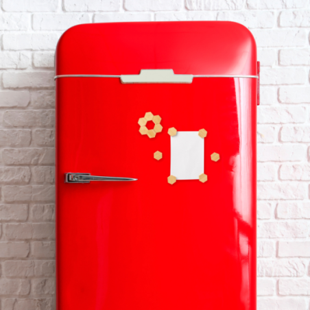 Set de 12 Magnets personnalisé en bambou Lirix