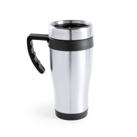 Mug de voyage isotherme personnalisé en inox 450ml - Carson