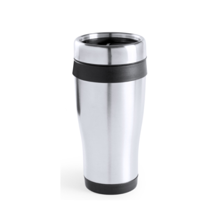 Mug de voyage isotherme personnalisé en inox 450ml - Carson