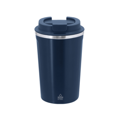Mug isotherme personnalisable à double paroi en inox recyclé 400ml - Karnix