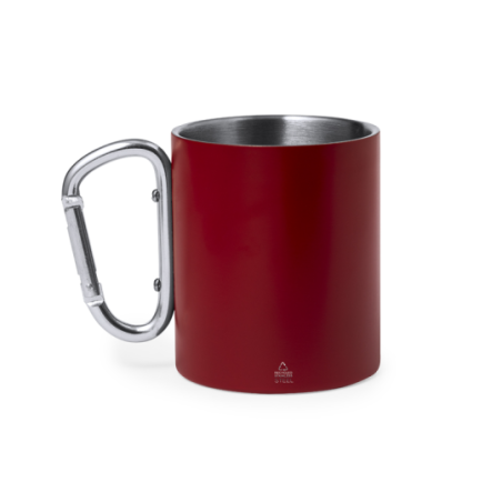 Mug mousqueton coloré personnalisé en inox 300ml - Lecrer