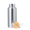 coffret personnalisable gourde 500ml et tasses 300 ml en bambou et acier inoxydable Dickinson