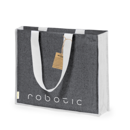 Sac personnalisé en coton recyclé 140g/m2 et en jute Talara