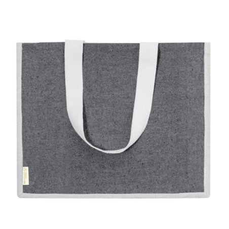 Sac personnalisé en coton recyclé 140g/m2 et en jute Talara