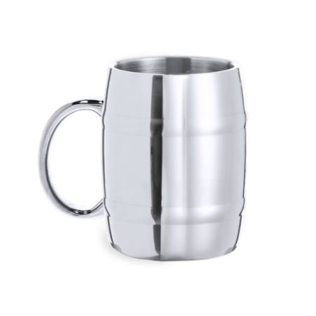 chope de biere publicitaire en inox 450 ml Solara