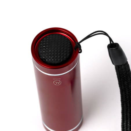 Lampe de poche publicitaire 1 LED en aluminium recyclé certifié GRS - Flareon