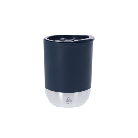 Mug isotherme publicitaire à double paroi en PP recyclé et base inox recyclé 290ml - Watkins