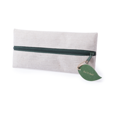 Trousse personnalisable en jute et coton 5 pièces incluses Marfik