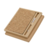 Coffret personnalisé bloc note A5 et stylo en liège et paille de blé Coffret personnalisé bloc note A5 et stylo en liège et paille de blé