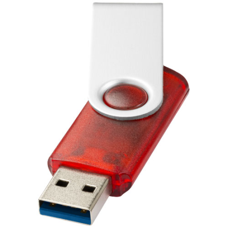 Clé USB&nbsp;personnalisée 3.0 Rotate translucide