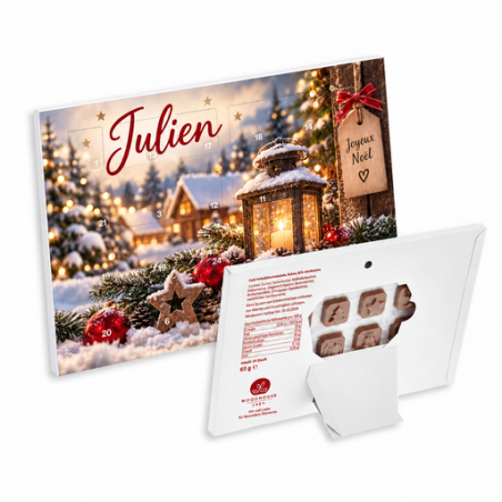 Calendrier de l'avent personnalisable A5 nominatif - Holly