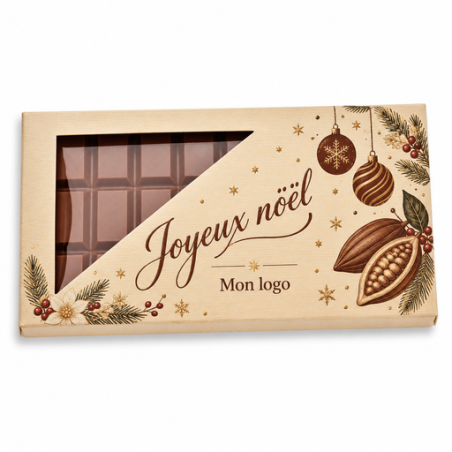 Tablette de chocolat au lait personnalisable - Miam