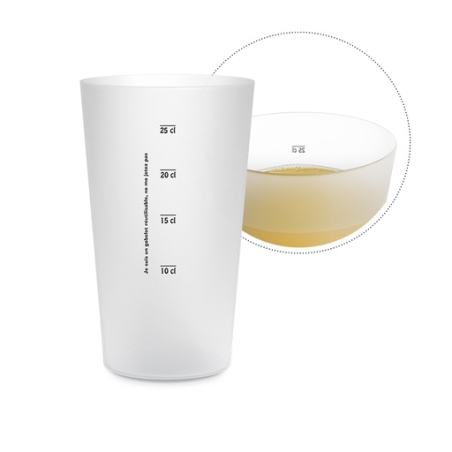 Gobelet personnalisable réutilisable 30 cl en sérigraphie livraison express 5 jours Fabrication française