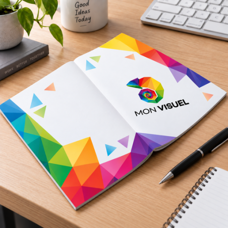 Carnet A5 personnalisé piqué métal fab France 36 feuilles 148 X 210MM– Edouard