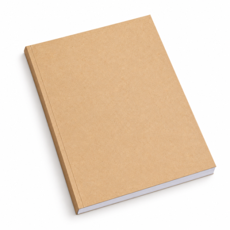 Carnet A5 personnalisé fab France – 48 / 80 feuilles 148 x 210 – Couverture en papier upcycling de fibre de cuir et papier FSC –