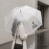 Parapluie personnalisable automatique avec cadre en métal et poignée en plastique incurvée Parapluie personnalisable automatique avec cadre en métal et poignée en plastique incurvée
