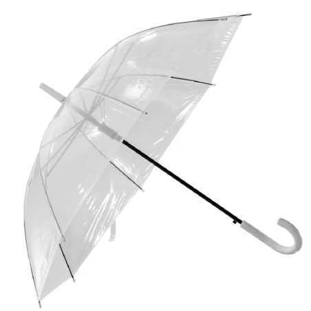 Parapluie personnalisable automatique avec cadre en métal et poignée en plastique incurvée