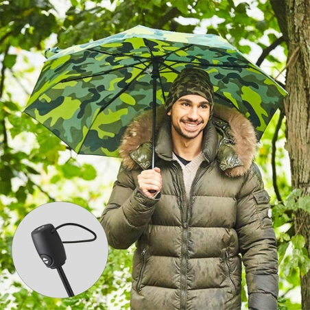 Parapluie personnalisable de poche camouflage Zéphyr