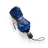 Parapluie personnalisable pliable bleu marine en polyester recyclé Fabrication Française ONDEE Parapluie personnalisable pliable bleu marine en polyester recyclé Fabrication Française ONDEE