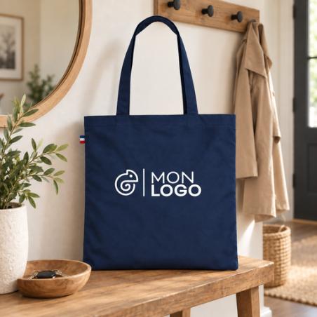 Tote bag personnalisée en tissus épais en coton tissé 240g/m2 Confection et marquage en France Léa