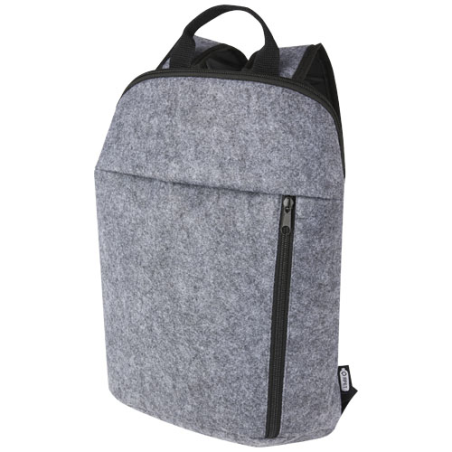 Sac à dos personnalisable isotherme certifié GRS en feutrine recyclée de 7&nbsp;L