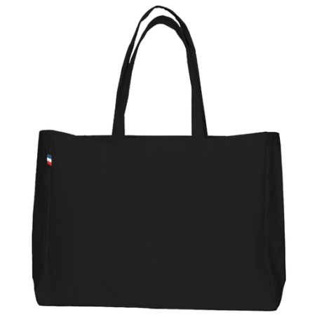 Sac cabas publicitaire Avec soufflet total en coton tissé 240 g/m2 confection et marquage France - Thomas