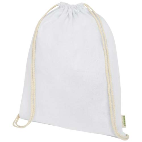Sac à dos personnalisé avec cordon en coton organique Orissa 140&nbsp;g/m² GOTS 5L