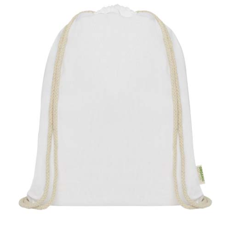 Sac à dos personnalisé avec cordon en coton organique Orissa 140&nbsp;g/m² GOTS 5L
