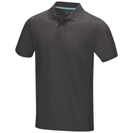 Polo personnalisable Graphite en coton bio certifié GOTS homme - XS à 3XL