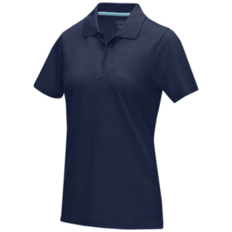 Polo personnalisable Graphite en coton bio certifié GOTS femme - XS à XXL