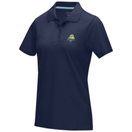 Polo personnalisable Graphite en coton bio certifié GOTS femme - XS à XXL