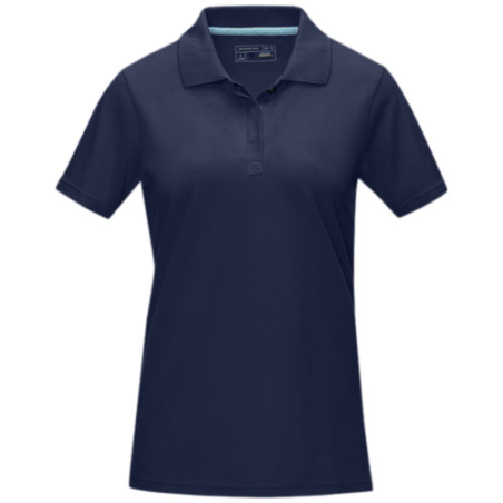 Polo personnalisable Graphite en coton bio certifié GOTS femme - XS à XXL