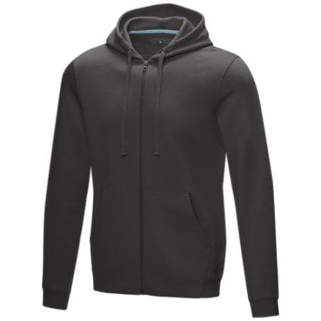 Sweat publicitaire full zip à capuche Ruby Bio GOTS recyclé GRS - Homme - XS à 3XL