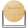 Miroir à pied personnalisable Hyrra en bambou Miroir à pied personnalisable Hyrra en bambou