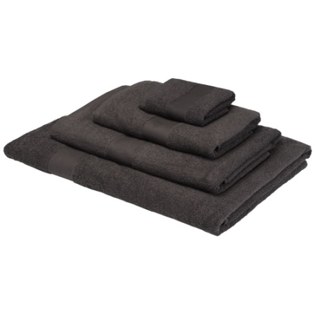 Petite serviette publicitaire Sophia de 30 x 50&nbsp;cm en coton de 450&nbsp;g/m²