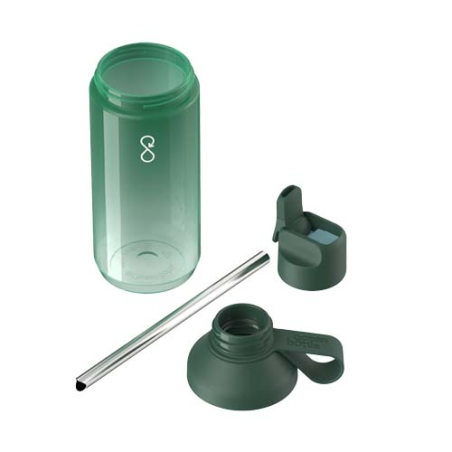 Bouteille d'eau personnalisée en tritan Rene silicone et polypropylène Ocean Bottle GO Clear 710 ml