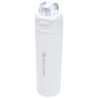 Bouteille d'eau publicitaire Theron 800 ml en acier inoxydable à simple paroi recyclé RCS avec bouchon à double fonction et pail Bouteille d'eau publicitaire Theron 800 ml en acier inoxydable à simple paroi recyclé RCS avec bouchon à double fonction et pail