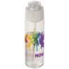 Bouteille personnalisable en plastique recyclé RCS avec bouchon double fonction et paille rabattable Theron 700 ml Bouteille personnalisable en plastique recyclé RCS avec bouchon double fonction et paille rabattable Theron 700 ml