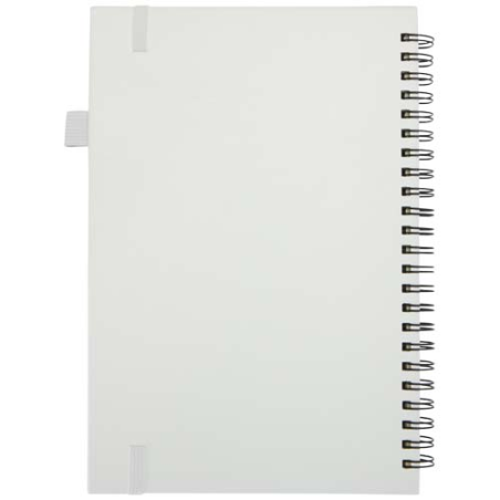 Cahier personnalisable à spirales Liss A5 à couverture rigide en plastique recyclé et papier FSC