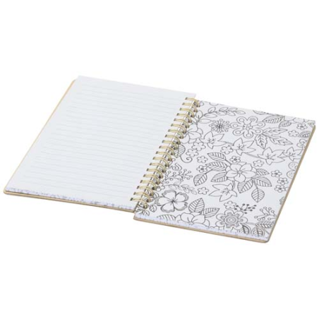 Cahier publicitaire à couverture rigide B6 et papier 100g/m2 FSC et lot de marqueurs Squiggle