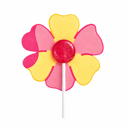 Sucette personnalisable aux fruit lolly flyer fleur