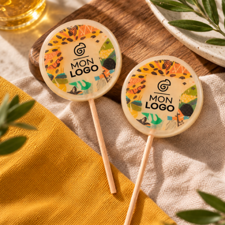 Sucette personnalisable imprimé logopop print