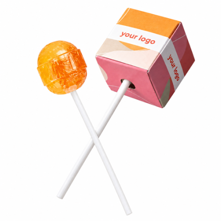 Sucette publicitaire Lolly cube