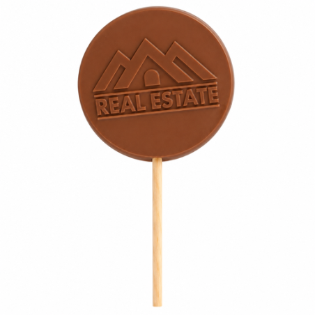 Sucette publicitaire plate chocopop